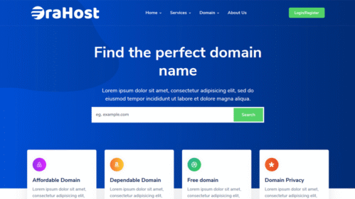 Erahost WHMCS Theme v8.10.0 NULLED