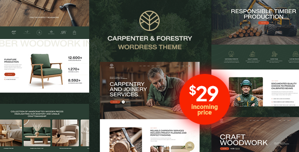 Lumbert – Carpenter & Forestry WordPress Theme