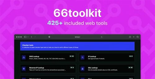 66toolkit v45.0.0 – Ultimate Web Tools System (SAAS) Nulled