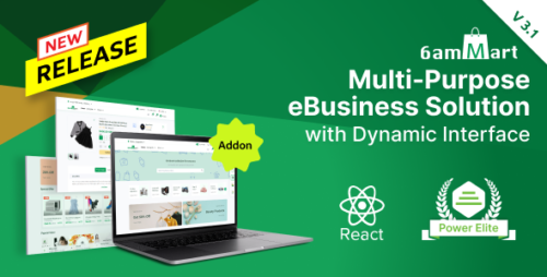 6amMart – React User Website v3.56 Download