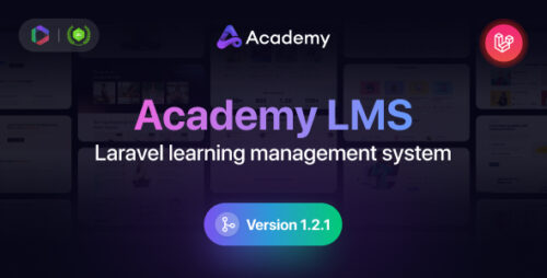 Academy LMS v1.6 -Laravel Learning Management System Nulled