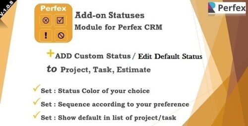 Add-on Statuses Module for Perfex CRM v1.0.8
