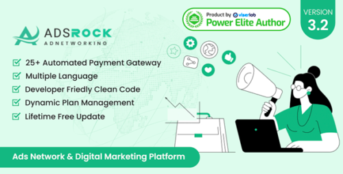 AdsRock v3.2 – Ads Network & Digital Marketing Platform Nulled Download