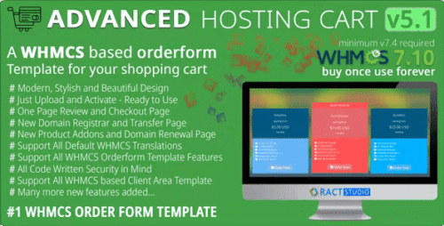 Advanced Hosting Cart - WHMCS Order Form Template - One Page Review Checkout 8.7
