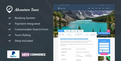 Adventure Tours 5.2.1 - WordPress Tour/Travel Theme