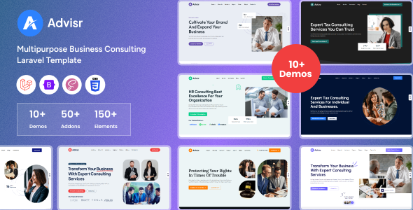 Advisr - Laravel Multipurpose Business Consulting Template