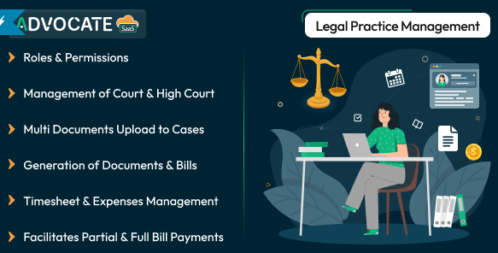 AdvocateGo SaaS v4.3- Legal Practice Management PHP Script Download