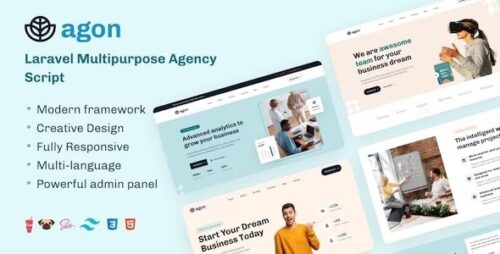 Agon v1.19.1 – Laravel Multipurpose Agency Script Nulled