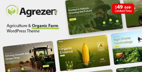 Agrezen – Agriculture Organic Farm WordPress Theme