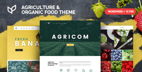 Agricom - Organic Food Agriculture WordPress Theme
