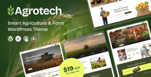 AgroTech - Agriculture Organic Farm WordPress Theme