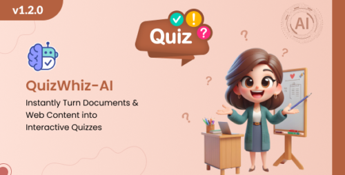 AI Powered Quiz Generator – QuizWhiz AI – Built With Laravel v1.2.1