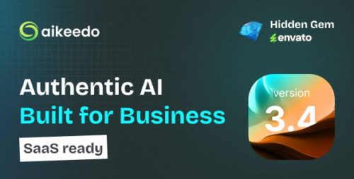 Aikeedo AI v3.9.0 - SAAS / OpenAI - AI Chat, Video, Image, Voice, Content, Code / Seedream 4