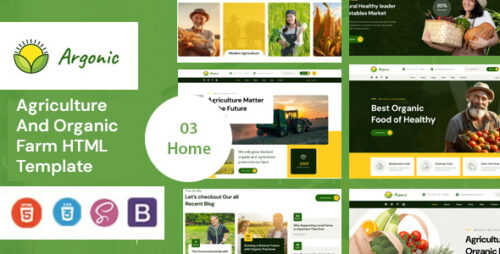 Argonic - Agriculture Organic Farm HTML Template