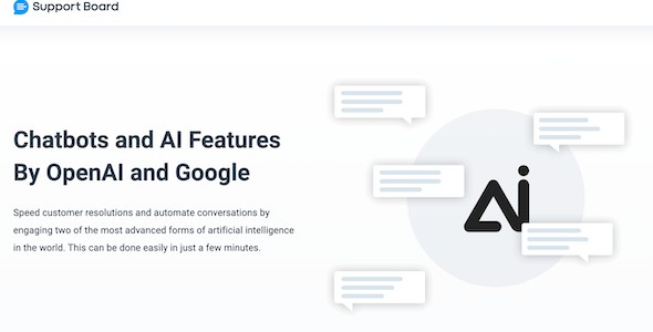 Artificial intelligence – Chatbots and AI Features By OpenAI and Google – Support Board