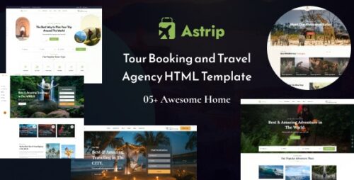 Astrip - Tour Booking and Travel Agency HTML Template