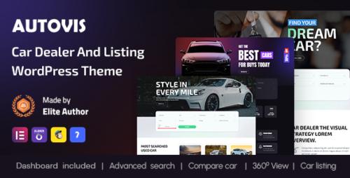 Autovis - Car Dealer Listing WordPress Theme