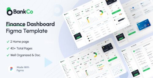 BankCo - Admin Dashboard Figma UI Templates