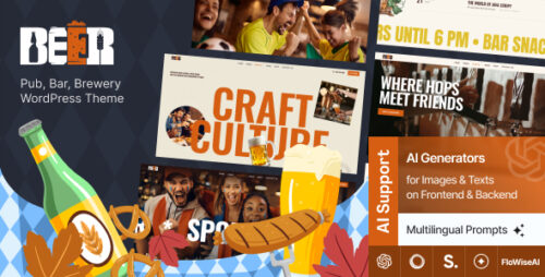 Beer - Pub, Bar, Brewery WordPress Theme