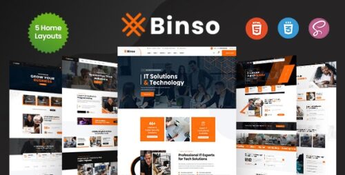 Binso - Digital Agency HTML Template