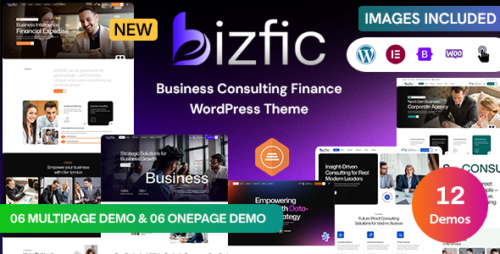 Bizfic – Business Consulting Financial Advisors Modern WordPress Theme
