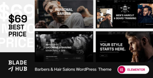 BladeHub - Barber Shop Hairdressers WordPress Theme