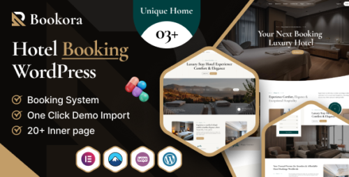 Bookora - Hotel Booking WordPress Theme