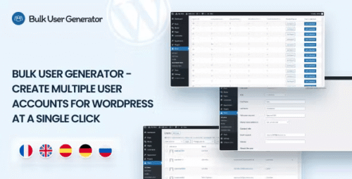Bulk User Generator - Create Multiple User Accounts for WrodPress at a Single Click