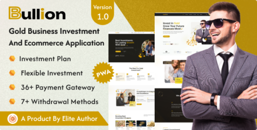 Bullion – Gold HYIP Investment And Ecommerce Application (15 November 2025) Nulled