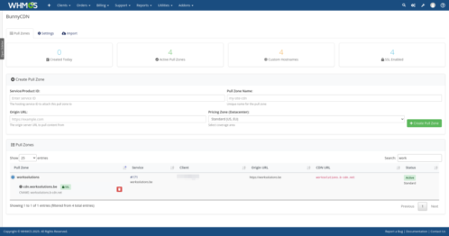 BunnyCDN WHMCS Module v1.0 – Automated Provisioning & Usage-Based Billing