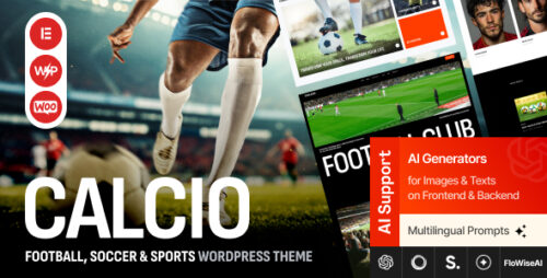Calcio - Football Soccer Elementor WordPress Theme