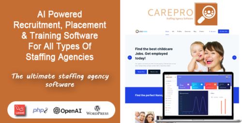 CarePro - AI Recruitment & Staffing Agency Software - 9 October 2025 Nulled