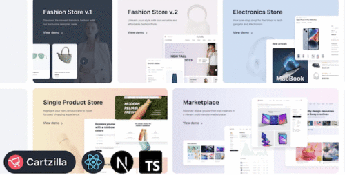 Cartzilla Multipurpose E-Commerce Template [React]
