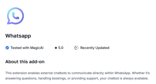 Chatbot Whatsapp v1.6.0 - MagicAI Addon