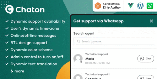 Chaton - WhatsApp Chat WordPress Plugin 1.3