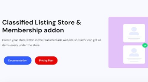 Classified Listing Store Membership Add-ons