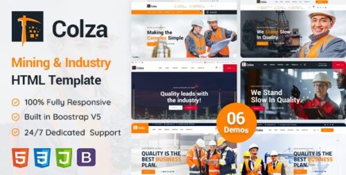 Colza | Mining Industry HTML Template