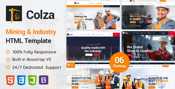 Colza | Mining Industry HTML Template