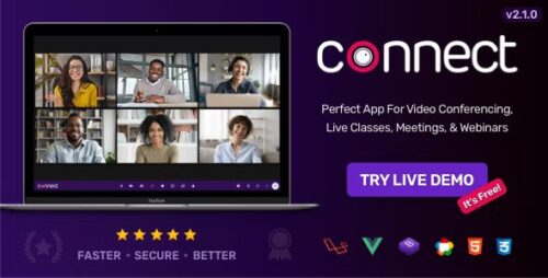 Connect v2.6.0 – Live Class, Meeting, Webinar, Online Training & Web Conference Nulled