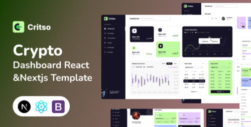 Critso - Crypto Dashboard React NextJS Template