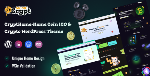 CryptMeme – Meme coin ICO Crypto WordPress Theme
