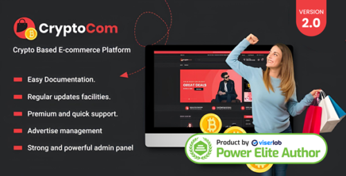 CryptoCom v2.0 – Crypto Based Ecommerce Shopping Platform Nulled