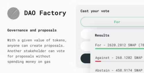 DAO Factory - Governance and proposals plugin for your token for WordPress 0.1.8