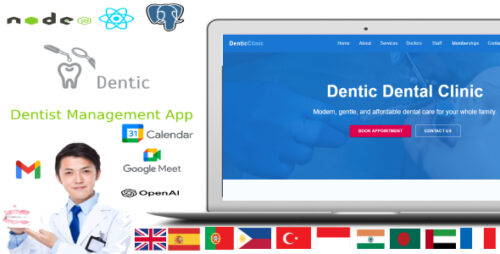Dentic v1.1.0 - The AI Smart Solution for Dental Clinics PHP Script