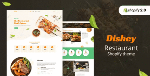 Dishey - Online Food & Restaurant Store Shopify Theme