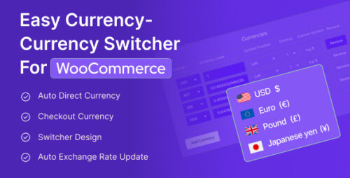 Easy Currency Switcher – WooCommerce Multi-Currency Plugin