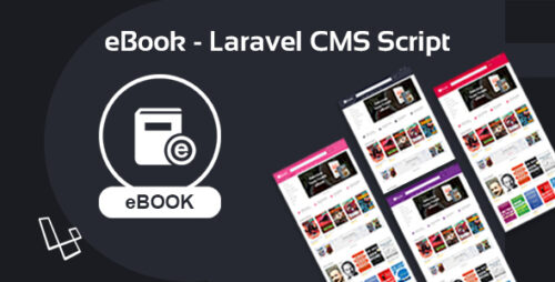 eBook v2.1.1 - Laravel CMS Script Download