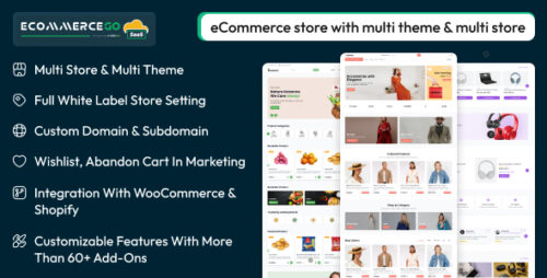eCommerceGo SaaS v8.8 – eCommerce Store + Seller App v1.2 Nulled