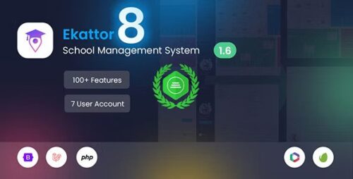 Ekattor 8 School Management System (SAAS) v2.2.1 + Transportation Addon Nulled