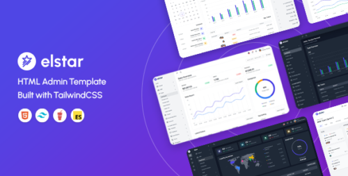 Elstar - Tailwind HTML Admin Template
